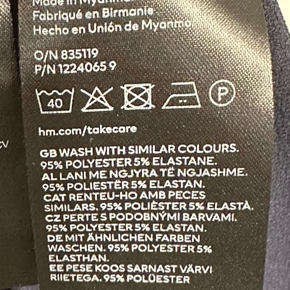 H&M Wrap Dress | Blue Tie-Waist | Women’s Size Small - Picture 7 of 7